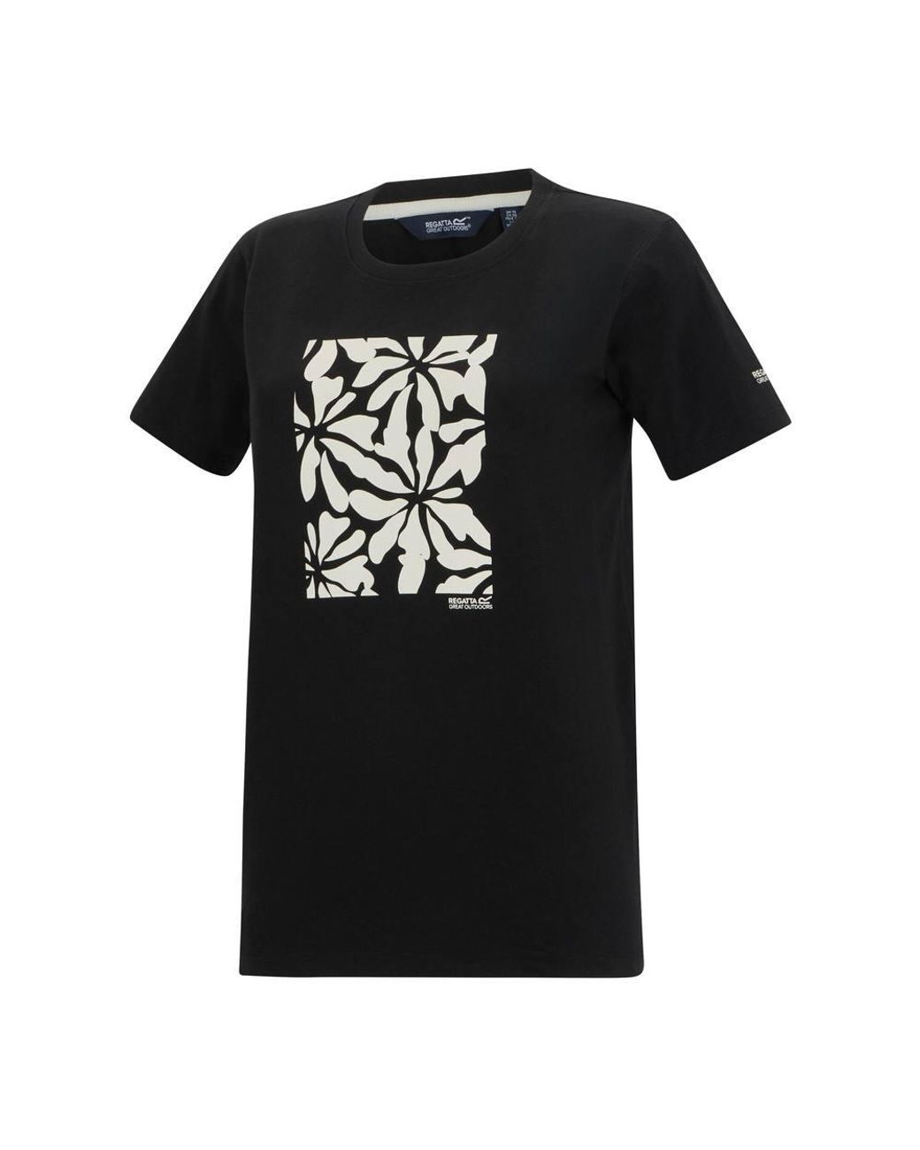 Regatta Black Filandra Ix Short Sleeved Graphic T-Shirt