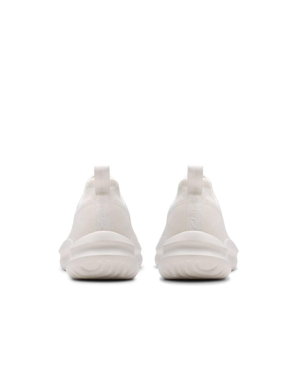 Clarks White Solevana Lace Trainers