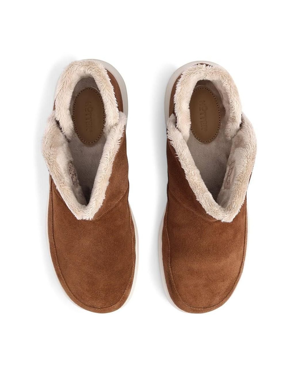 Hotter Brown Wide Fit 'Adore' Slippers