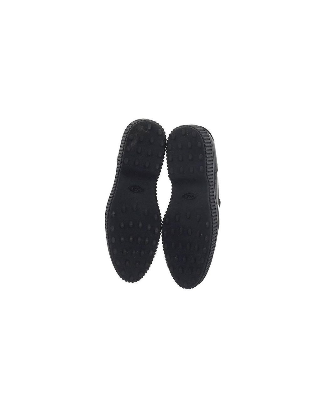 Tod's Black Preloved Platform Penny Loafers