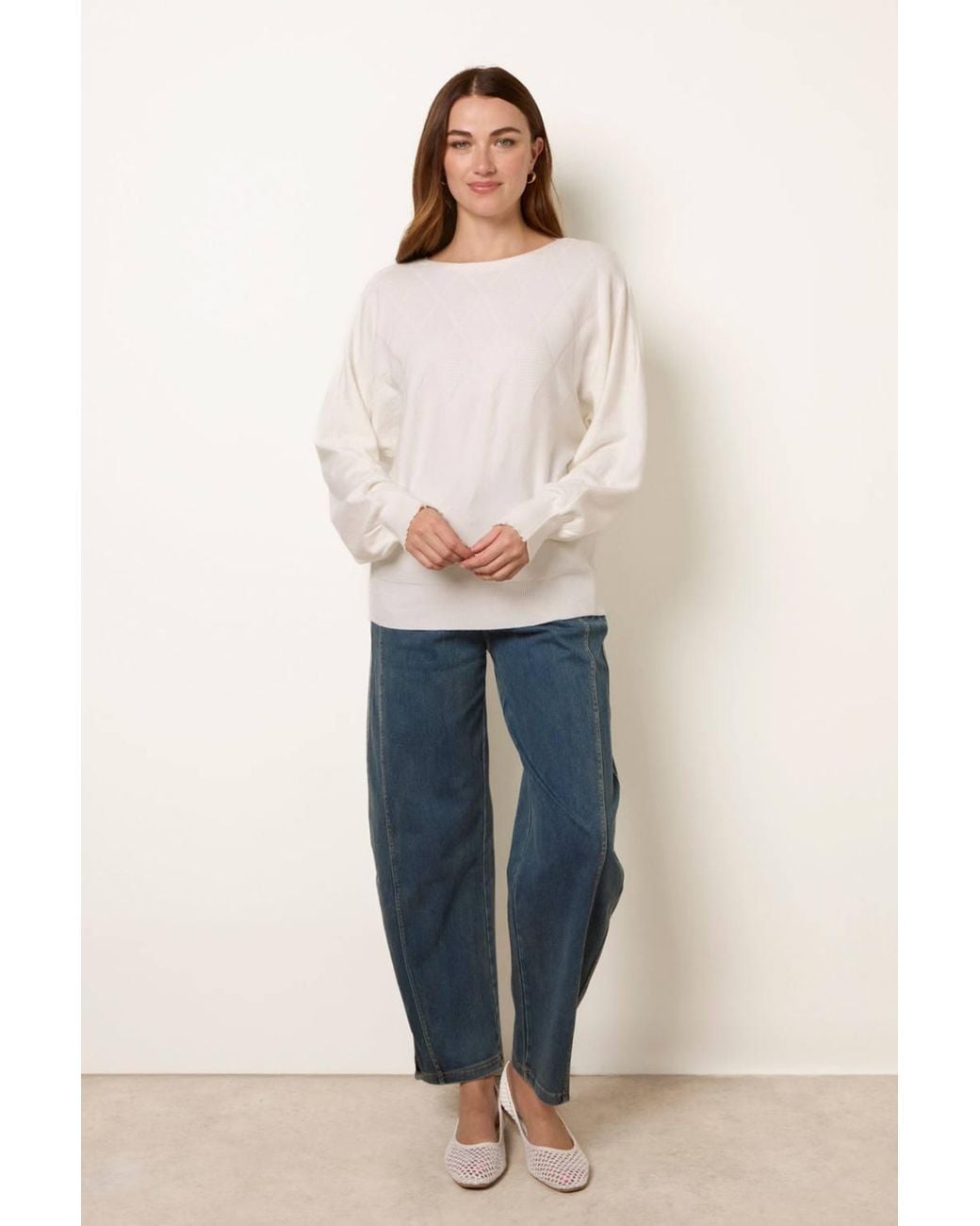 Blue Vanilla Natural Long Sleeve Round Neck Jumper