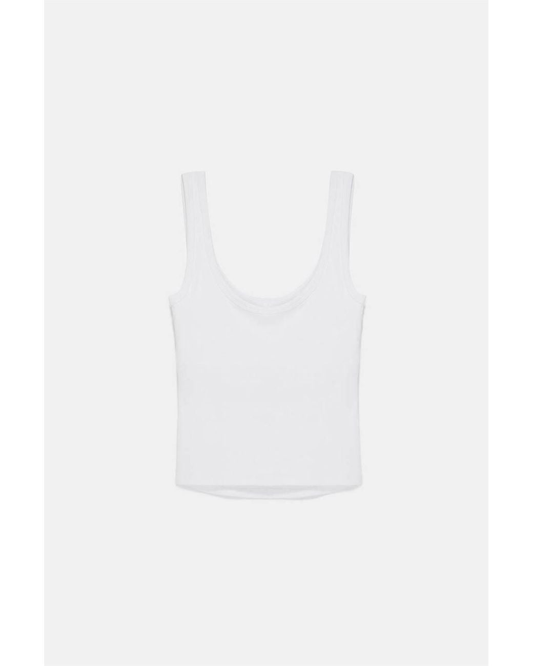 Dilvin Blue Slim Fit Sleeveless Jersey Cami Blouse