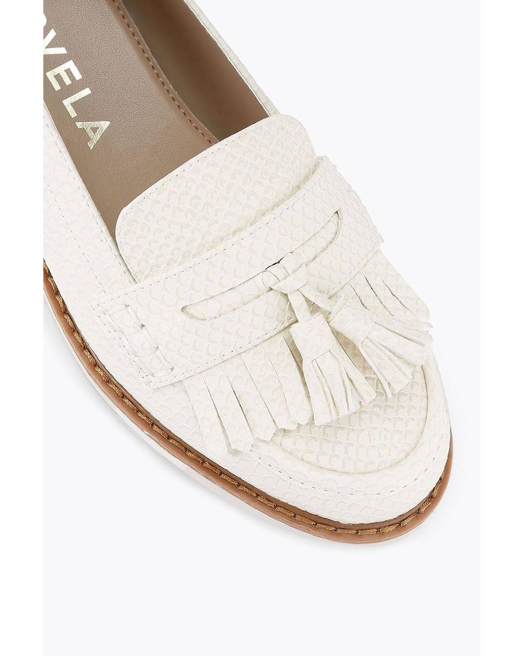 Carvela Kurt Geiger Natural 'Sky Tassel' Flats