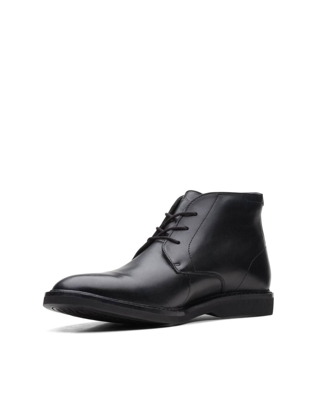 Clarks Black Atticus Lt Hi Gore-Tex Leather Ankle Boots, Lace Up for men
