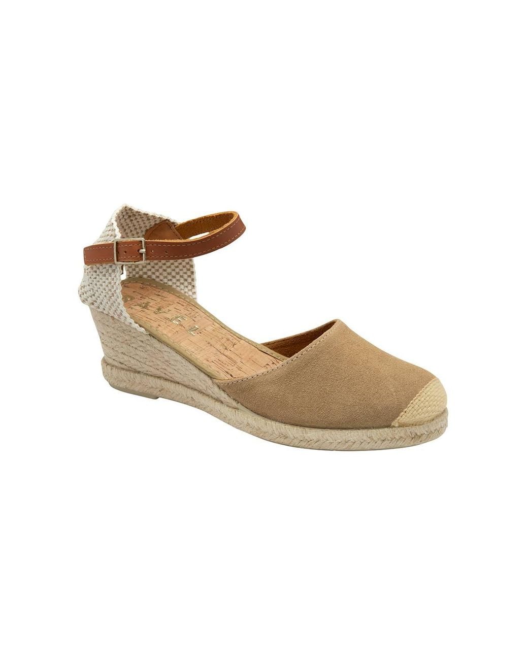 Ravel Metallic 'Rhea' Suede Wedge Espadrille Sandals
