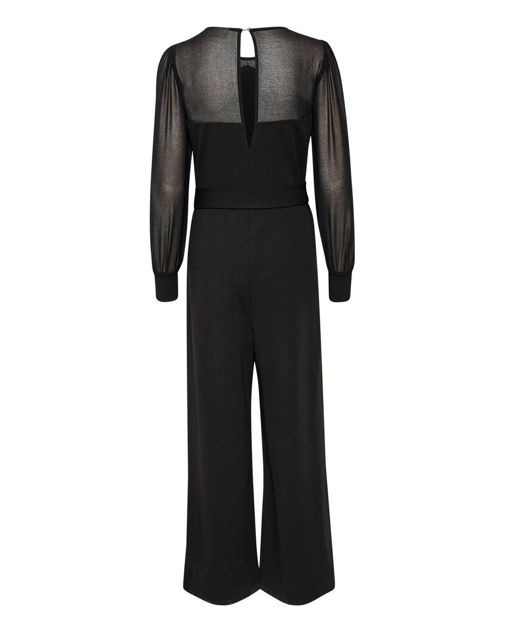 Kaffe Blue Emily Long Sleeve Belted Jumpsuit