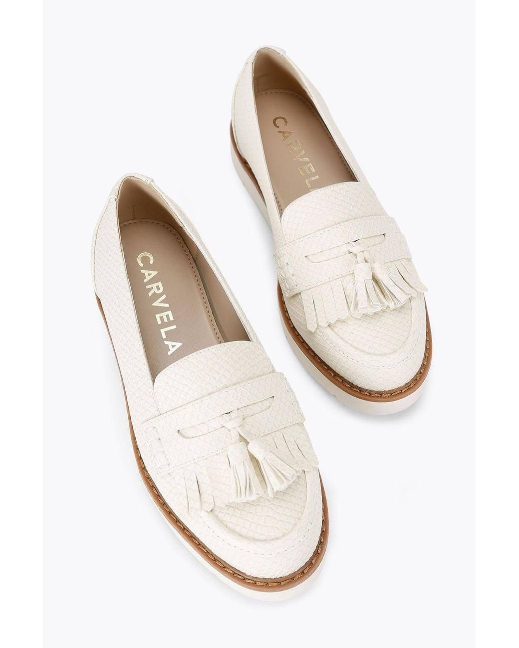 Carvela Kurt Geiger Natural 'Sky Tassel' Flats