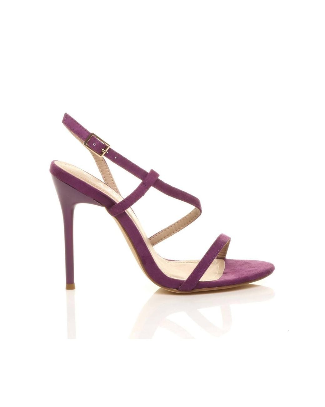 AJVANI Pink High Heel Party Barely There Sandals