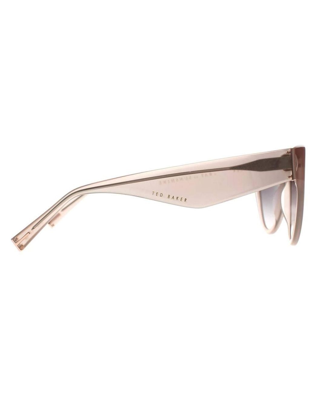 Ted Baker Brown Cat Eye Sunglass Frosted Gradient Tb1665 Raella