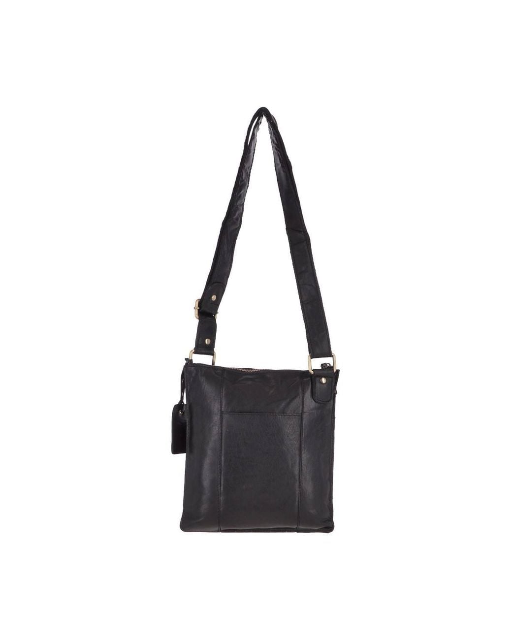Ashwood Leather Black Vintage Small Leather Shoulder Bag