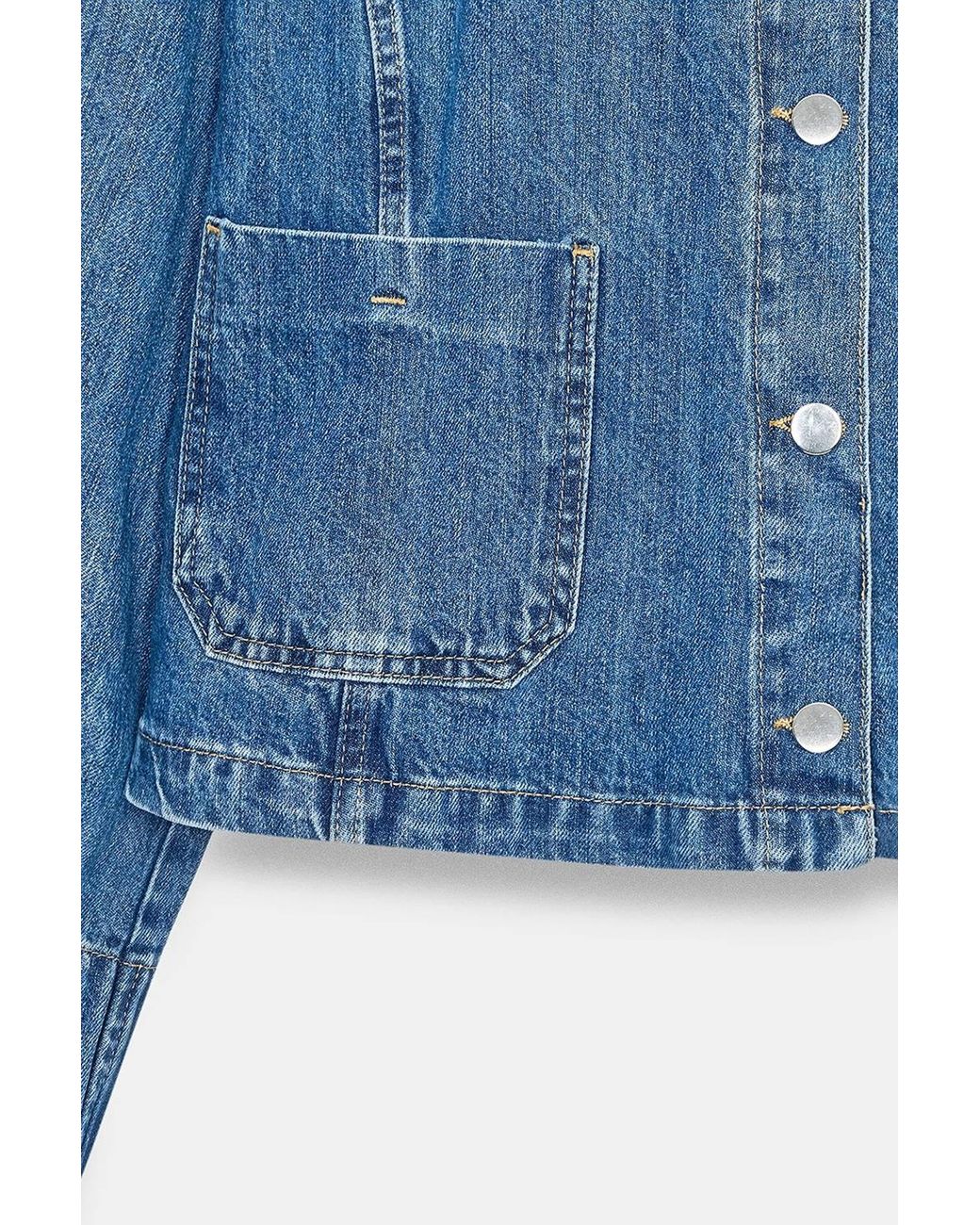 Dilvin Blue Cotton Tencel Jacket