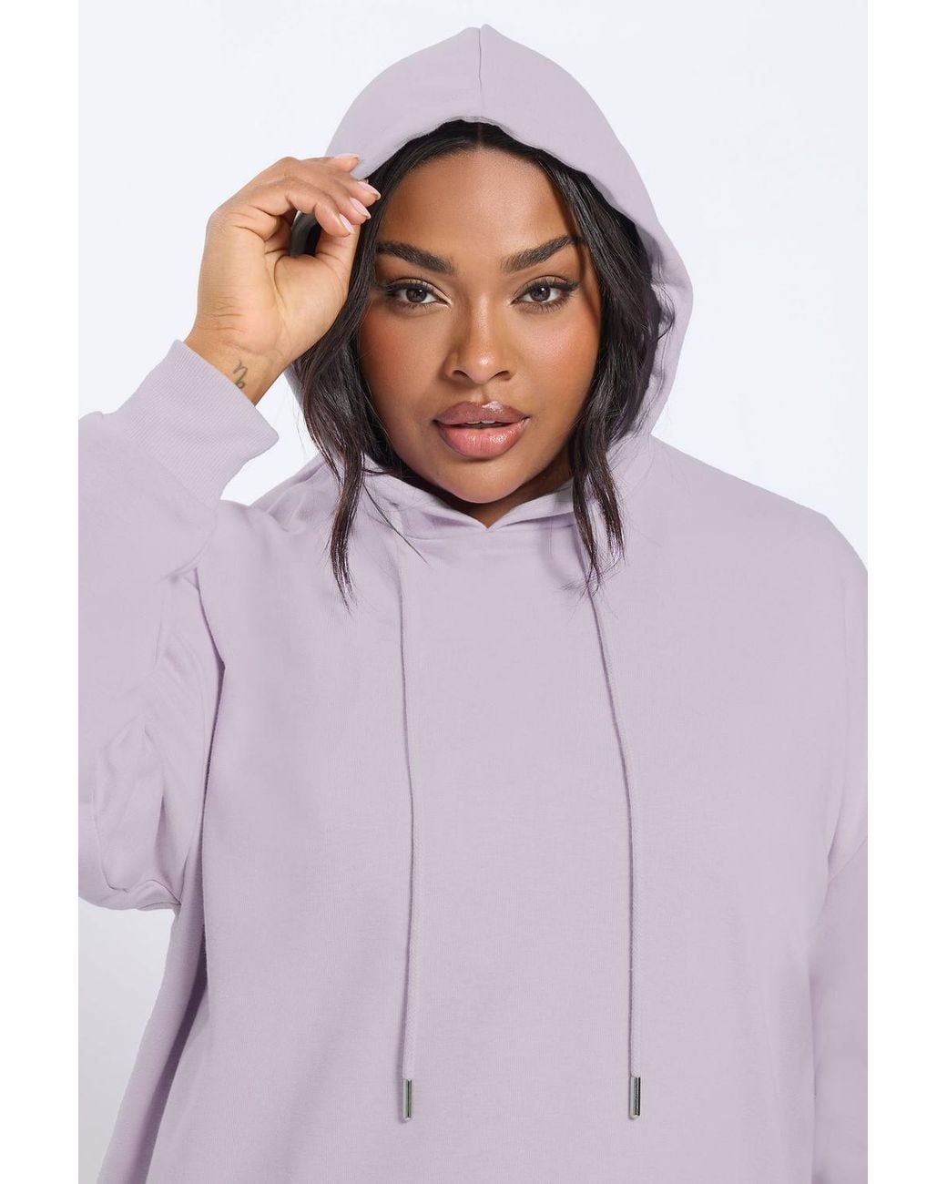 Yours Purple Pocket Front Hoodie