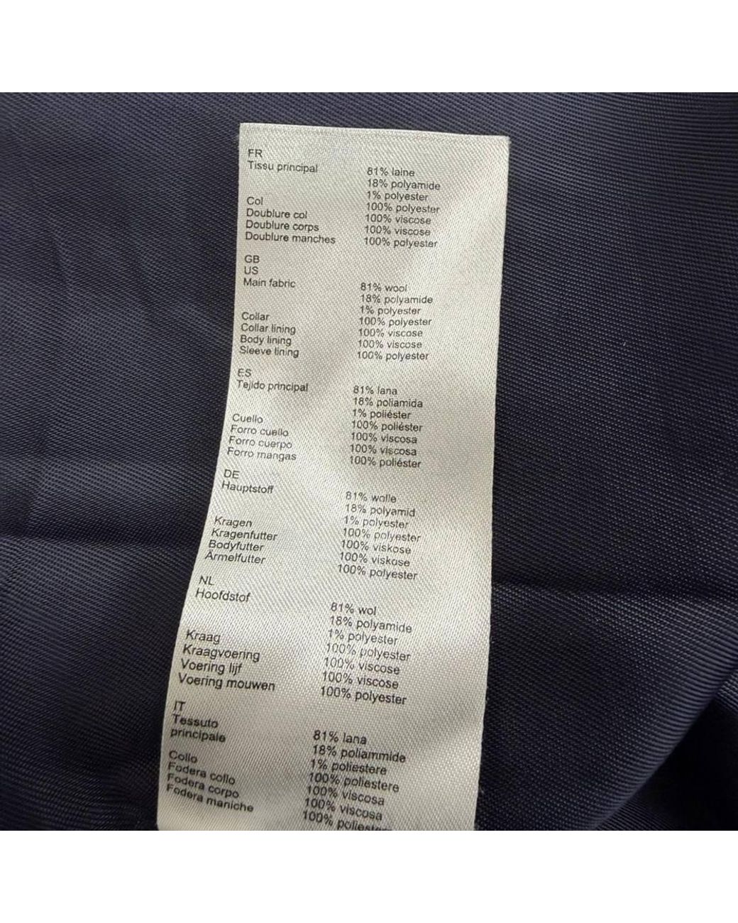 Claudie Pierlot Blue Preloved Round Neck Sheared-Collar Coat