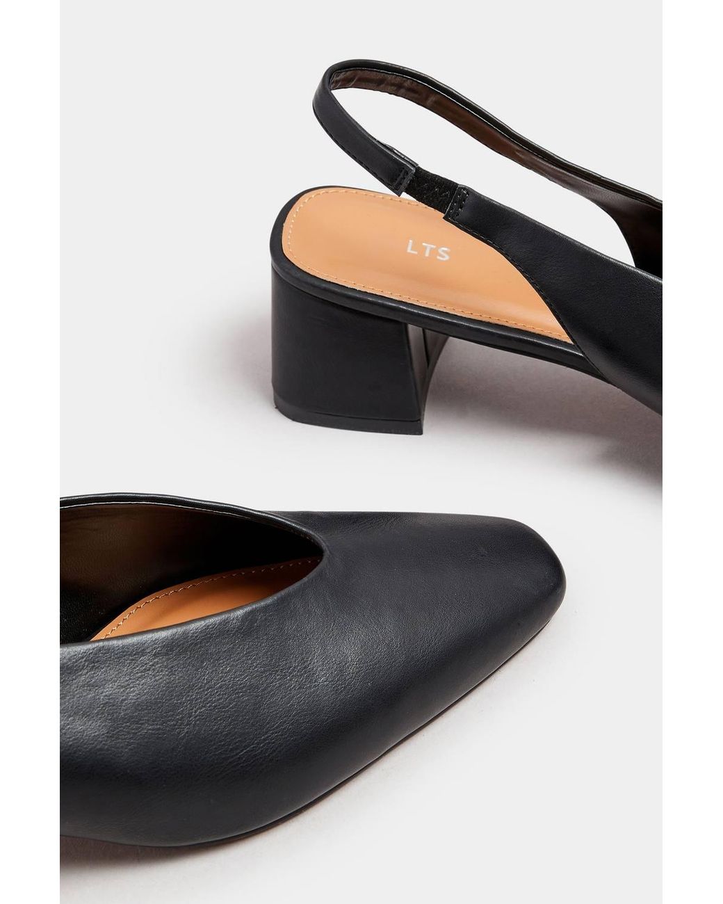 Long Tall Sally Brown Slingback Block Heels