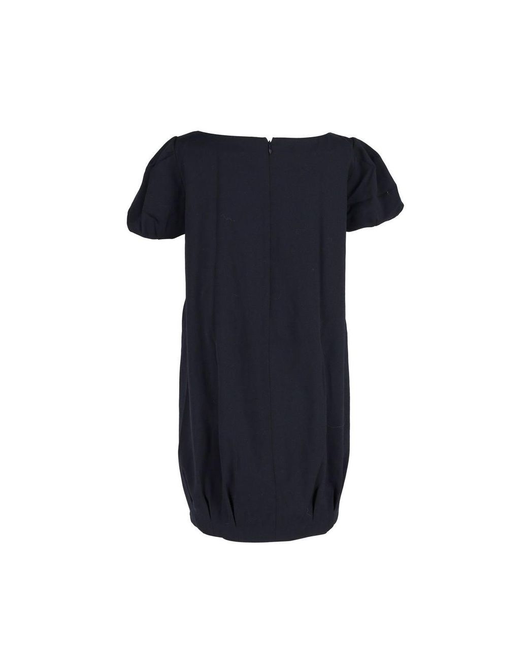 McQueen Blue Preloved Puff Sleeve Dress W/ Pockets