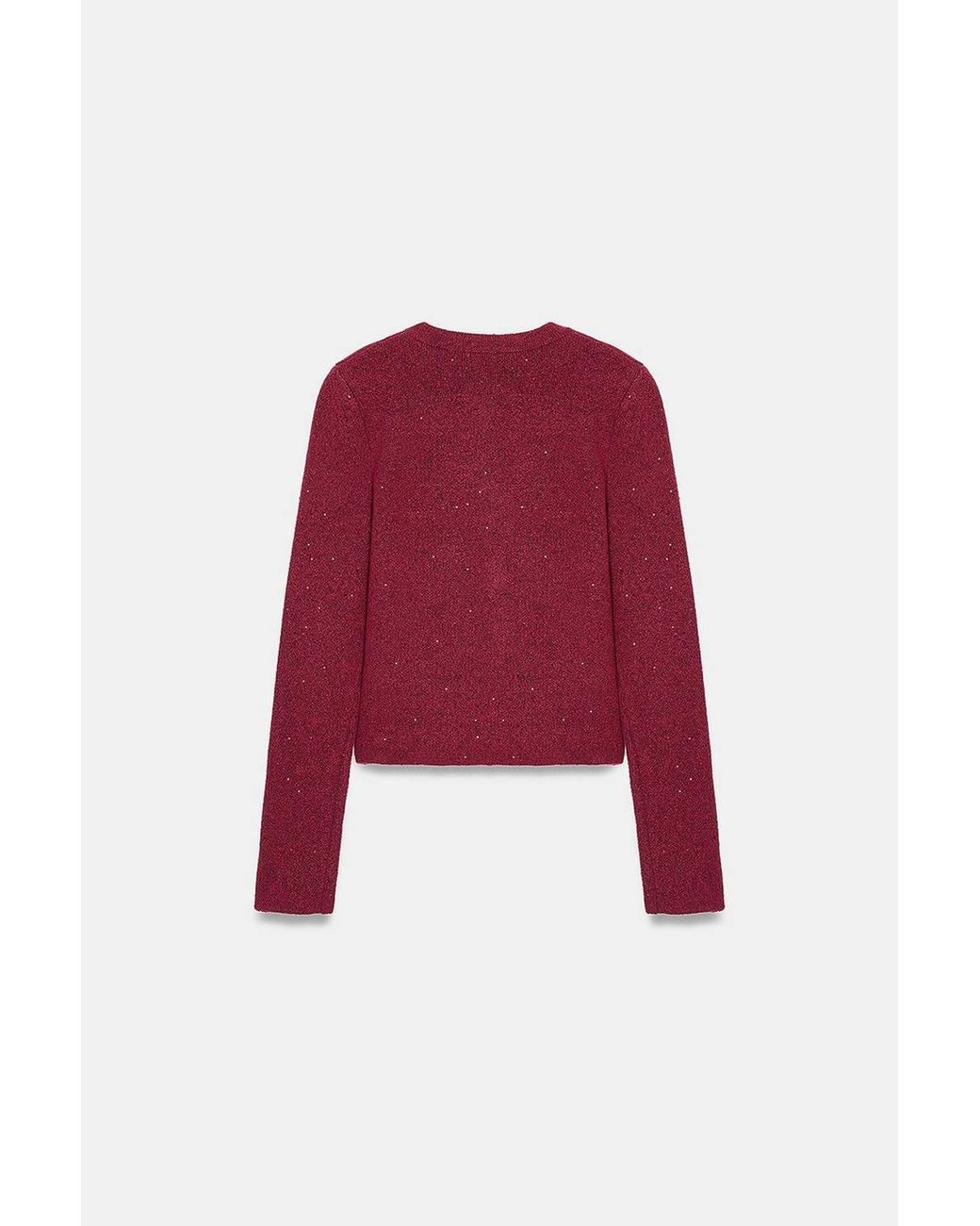 Dilvin Red Knit Cardigan