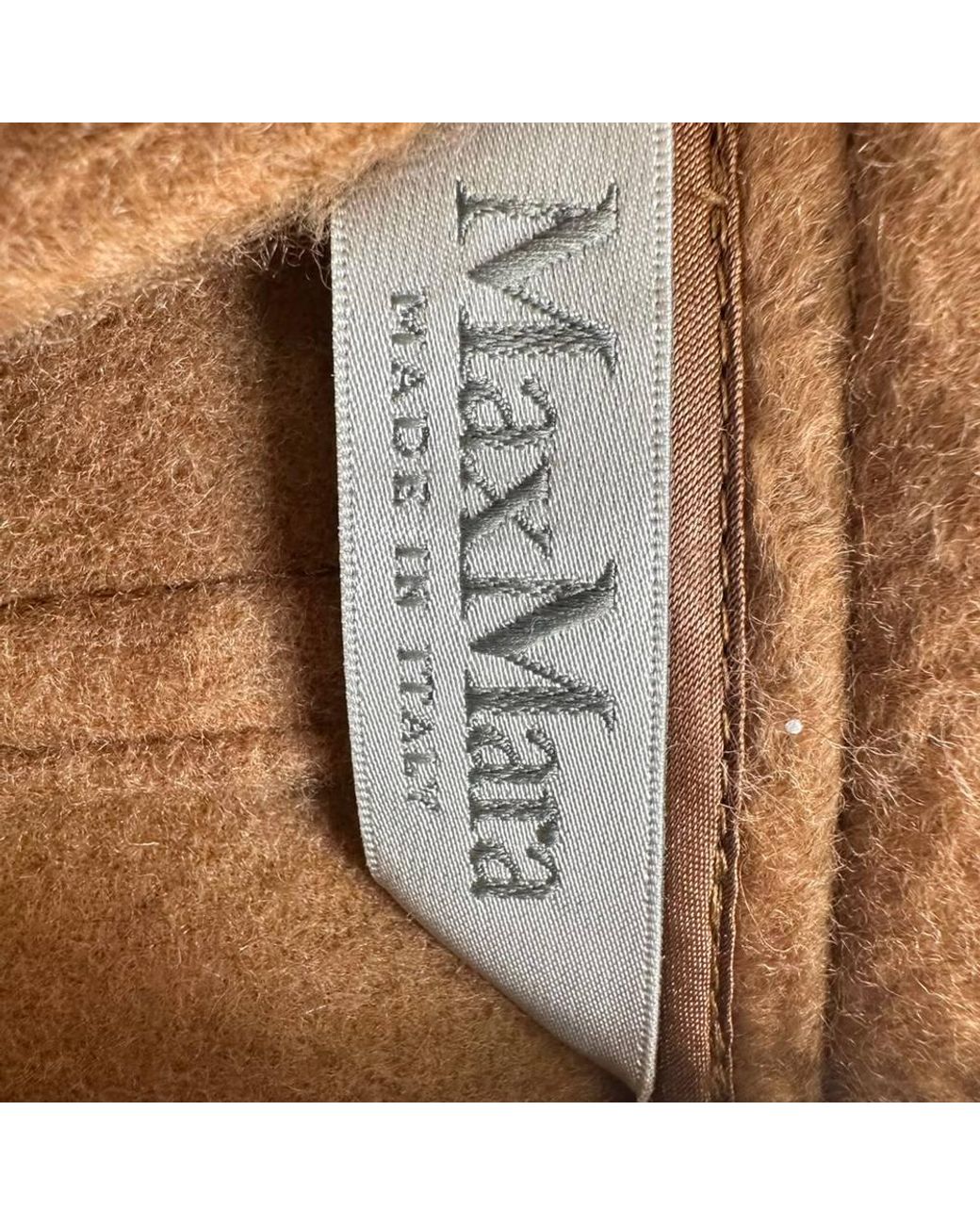 Max Mara Brown Preloved Canapa Relaxed-Fit Cape Coat