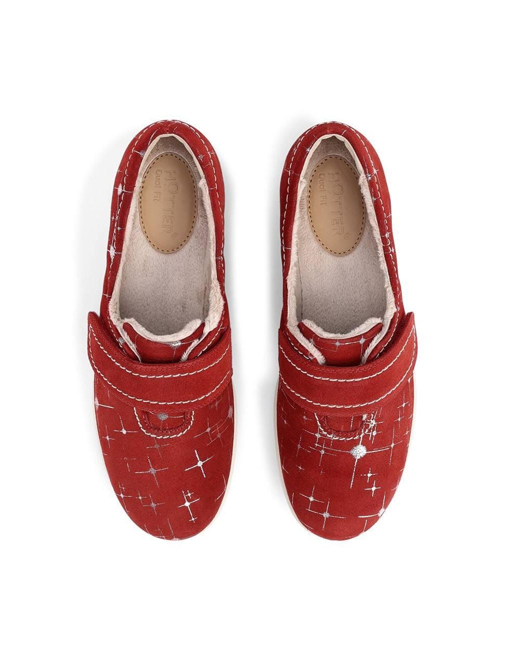 Hotter Red 'Toasty' Slippers