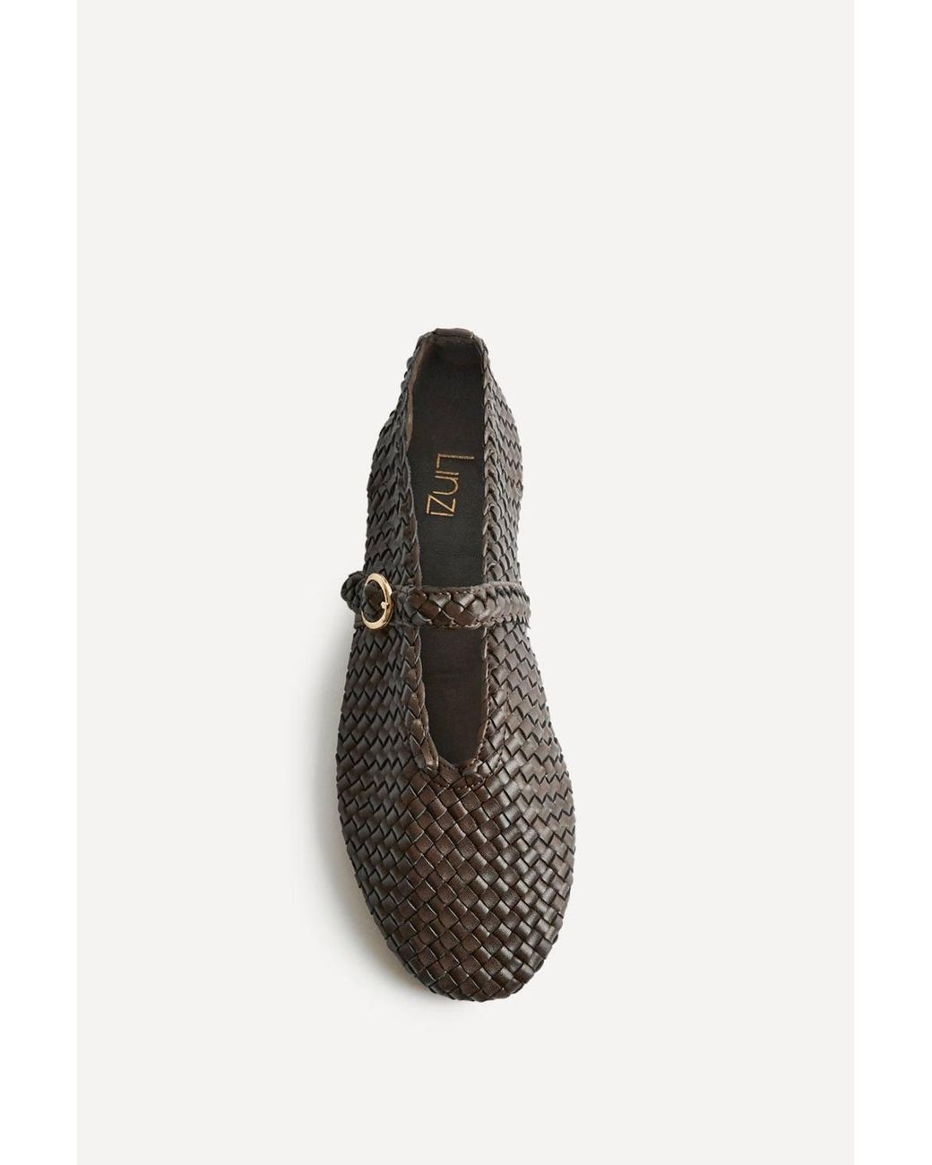 Linzi White Debut Handwoven Ballet Flats