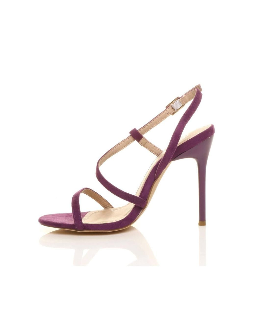 AJVANI Pink High Heel Party Barely There Sandals