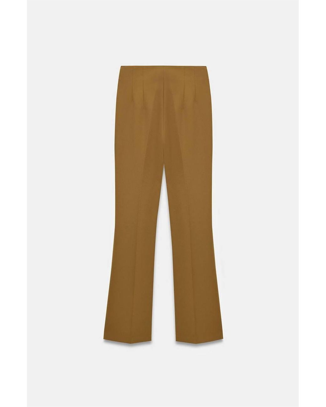 Dilvin Green Straight-Leg Crepe Trousers