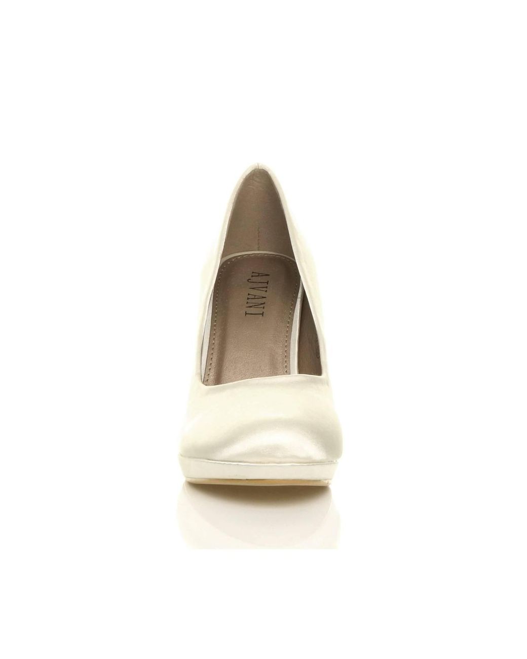 AJVANI Natural High Heel Wedding Bridal Court Shoes