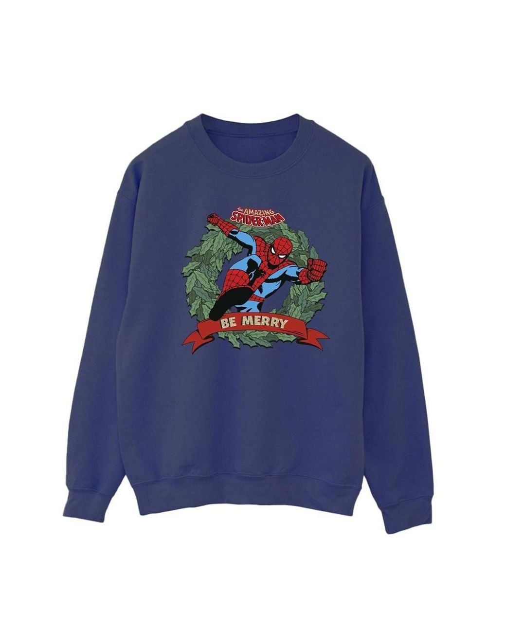 Marvel Blue Be Merry Sweatshirt