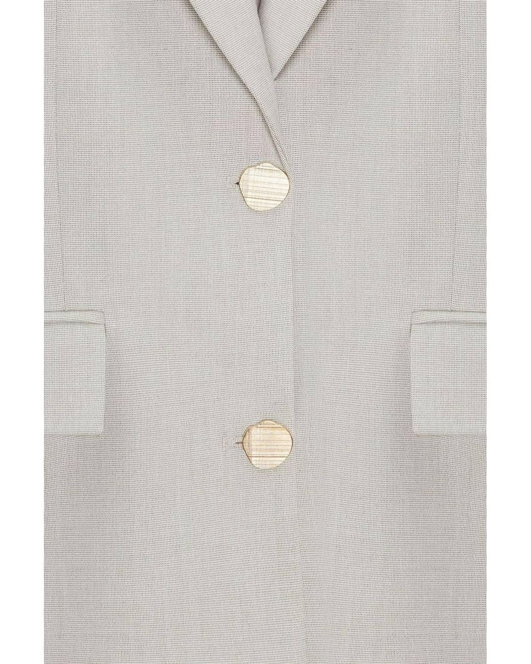 Dilvin Natural Crepe Blazer Jacket