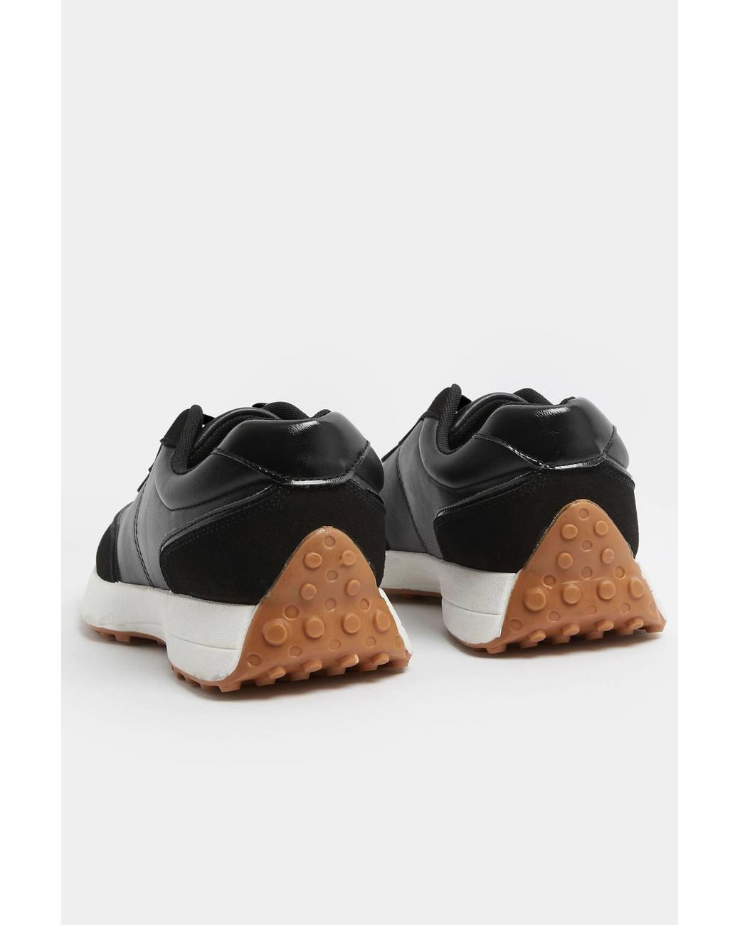 Yours Blue Faux Leather Trainers