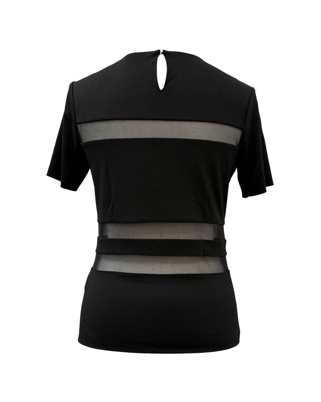 Alexander Wang Black Preloved T Mesh Accent T-Shirt