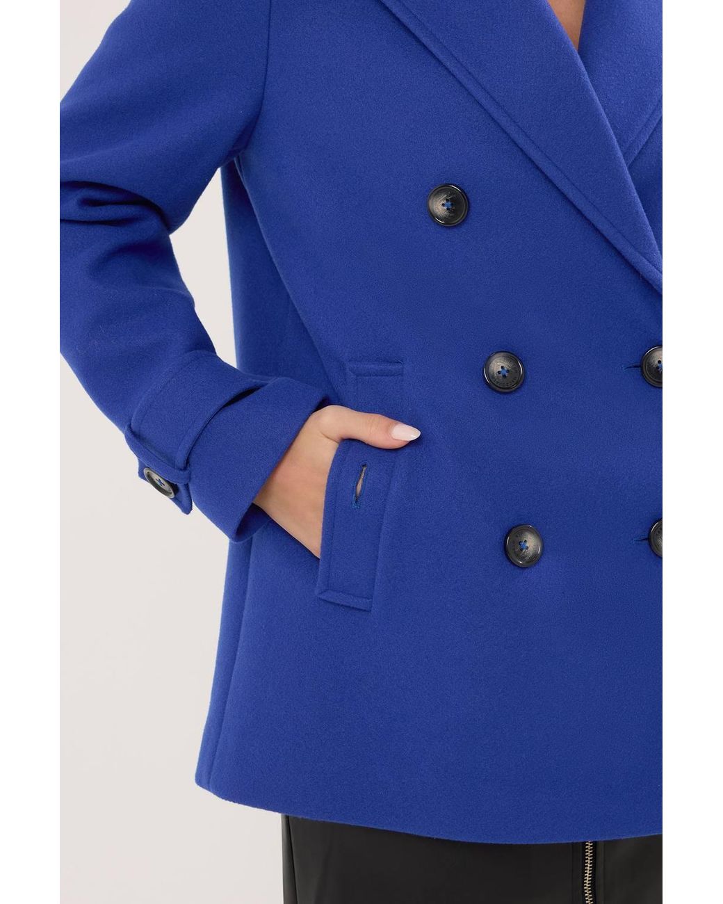 Star by Julien MacDonald Blue Pea Coat
