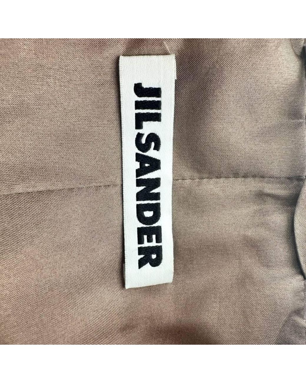Jil Sander Brown Preloved Hidden-Buttoned Blazer W/ Pockets