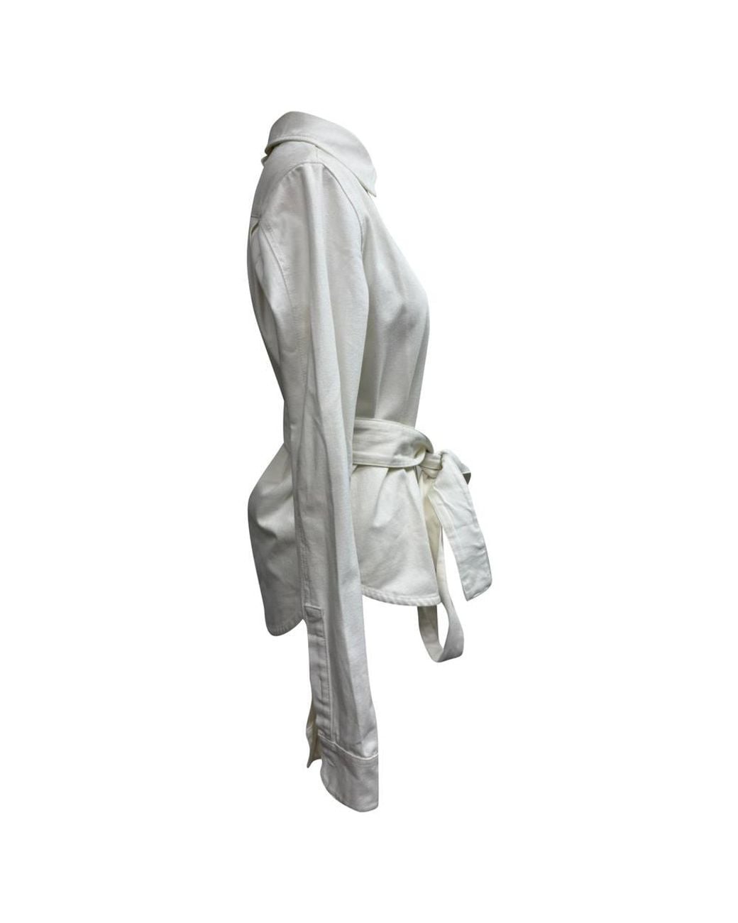 Loewe Gray Preloved Belted Button Shirt