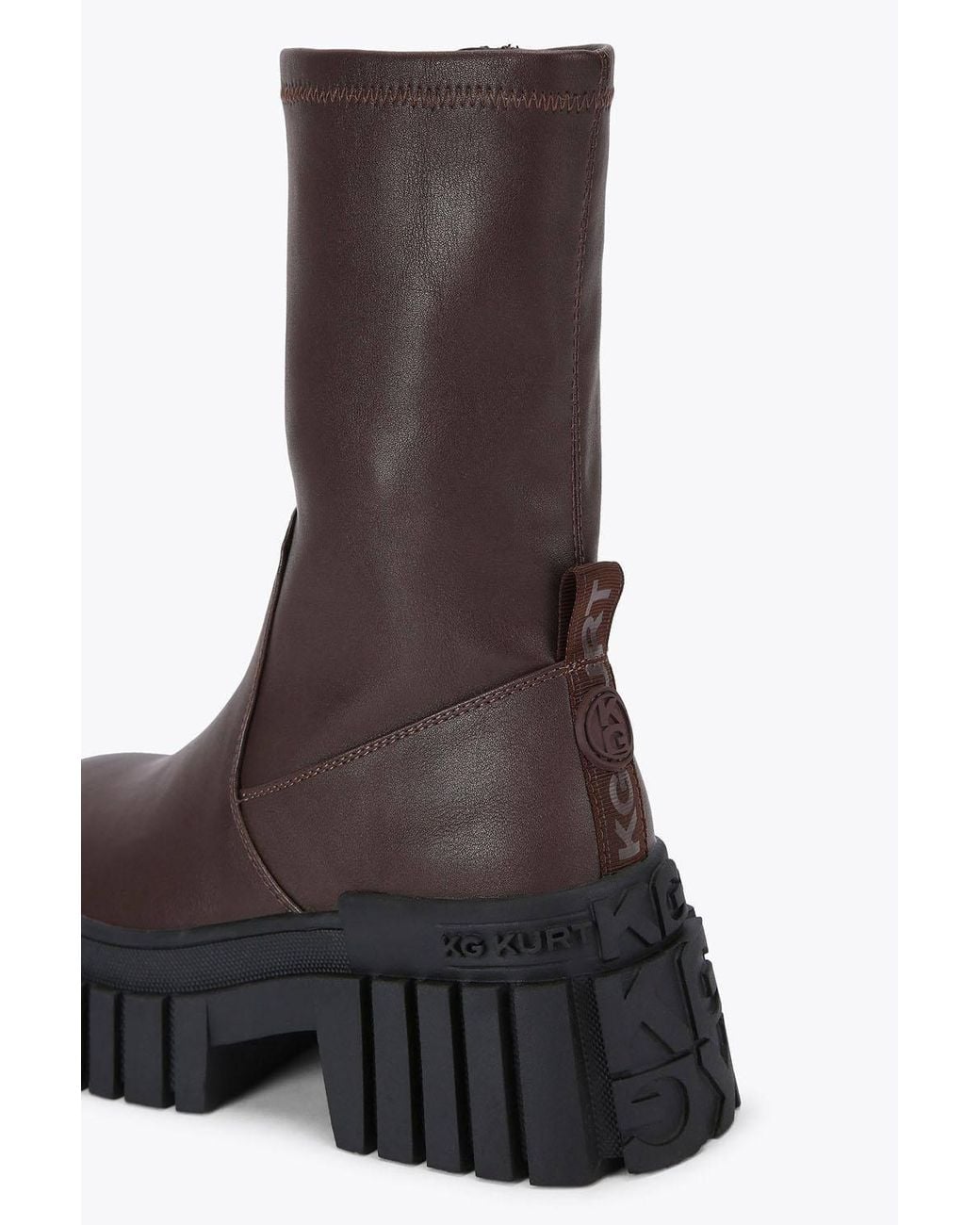 KG by Kurt Geiger Brown 'Tegan Sock2' Boots