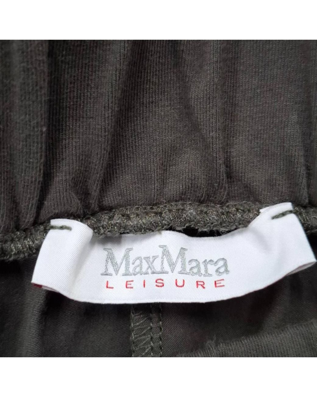 Max Mara Gray Preloved Leisure Gartered Trousers