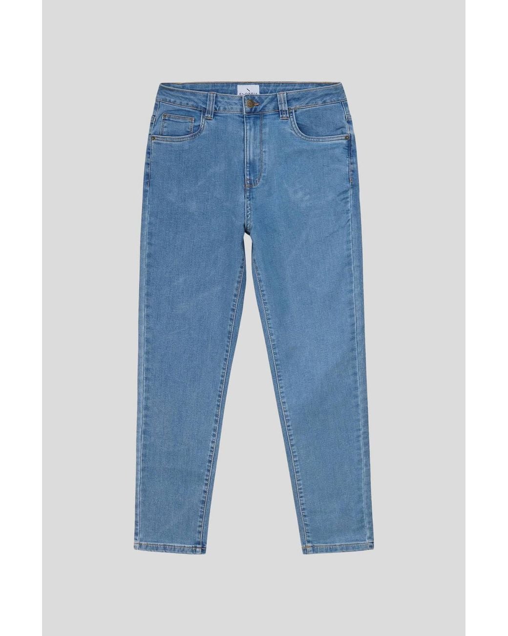 Enorsia Blue Authentic High Waisted Regular Fit Jeans