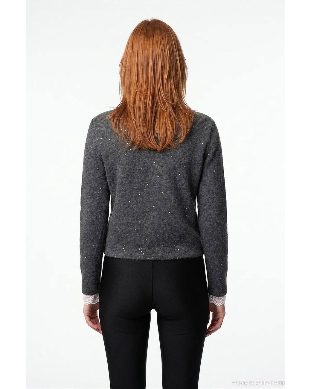 Dilvin Gray Knit Cardigan
