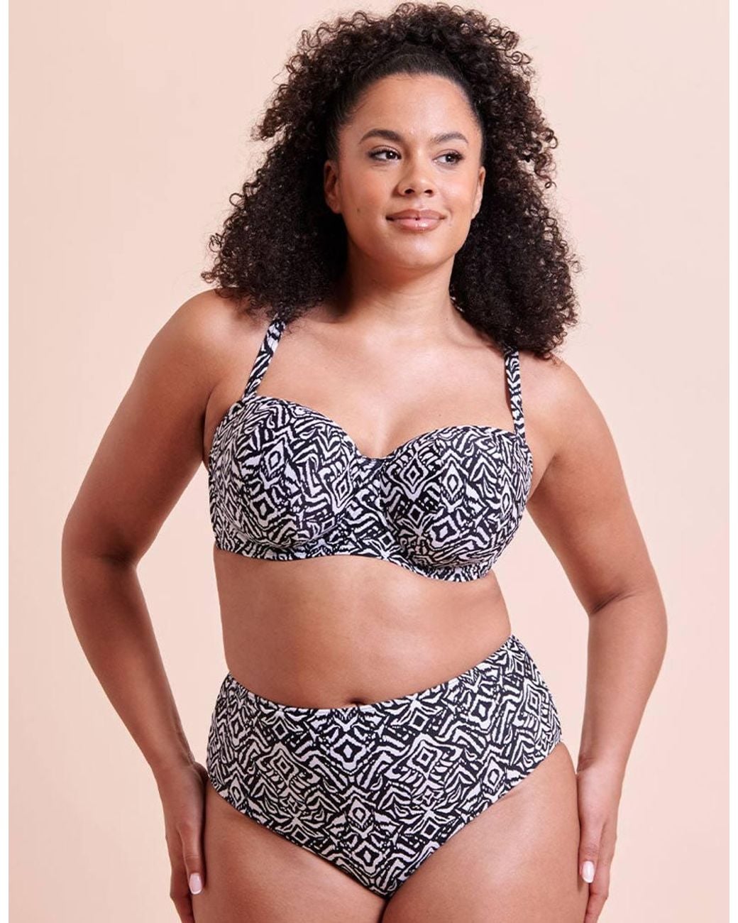 Curvy Kate Blue Wild Horizon High Waist Bikini Briefs Swimwear