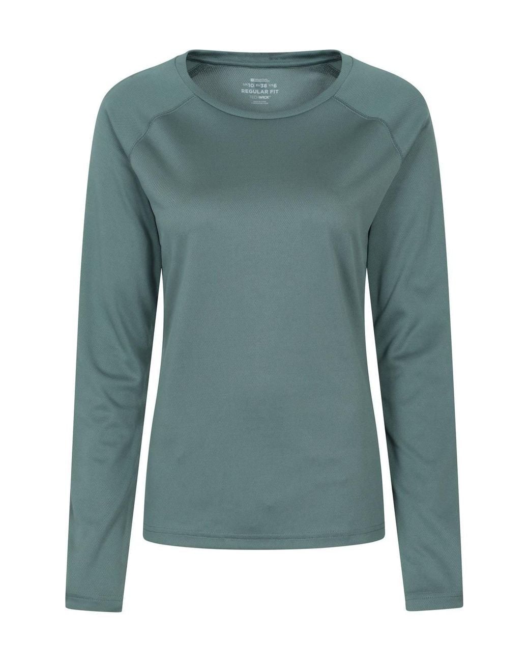 Mountain Warehouse Green Endurance Top Long Sleeve Warm Outdoors T-Shirt