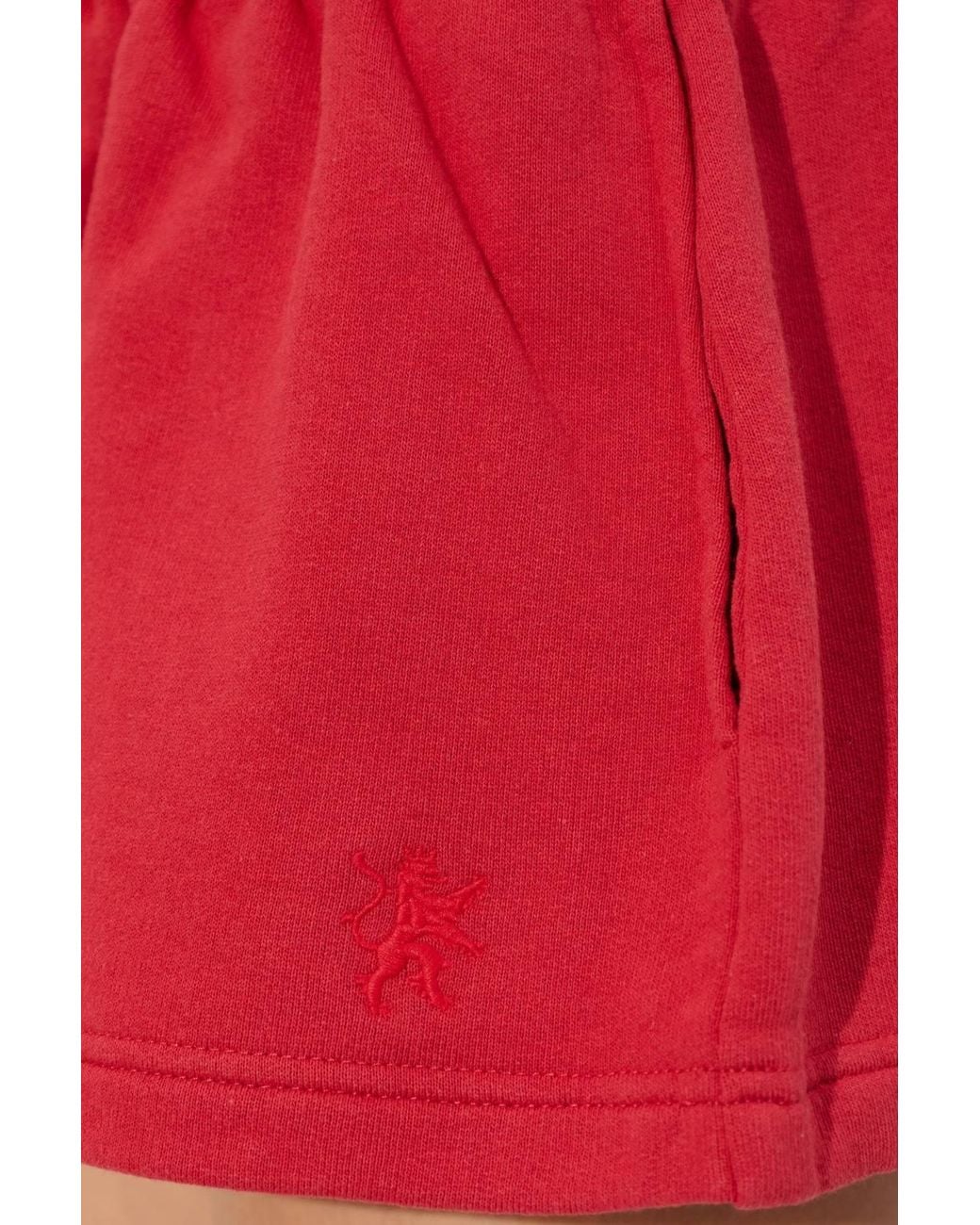 Balenciaga Red Preloved Short Skirt W/ Pockets