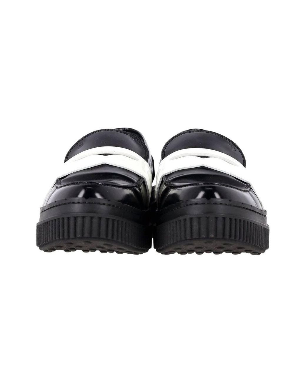 Tod's Black Preloved Platform Penny Loafers