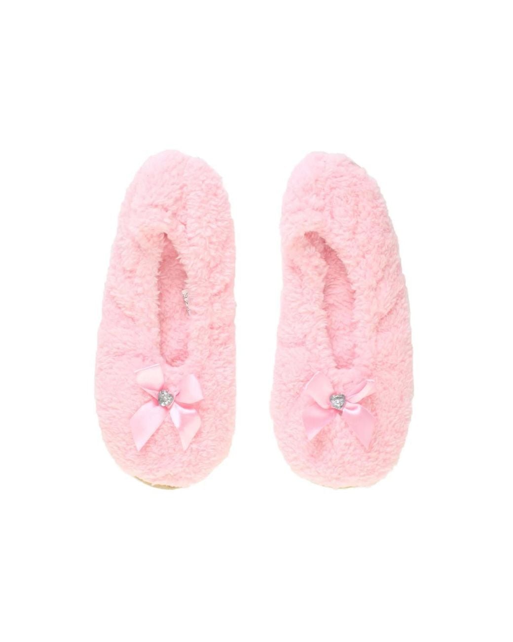 AJVANI Pink Grip Sole Footsie Sock Slippers