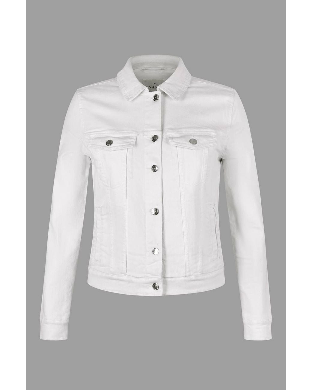 Enorsia Gray Denim Trucker Jacket