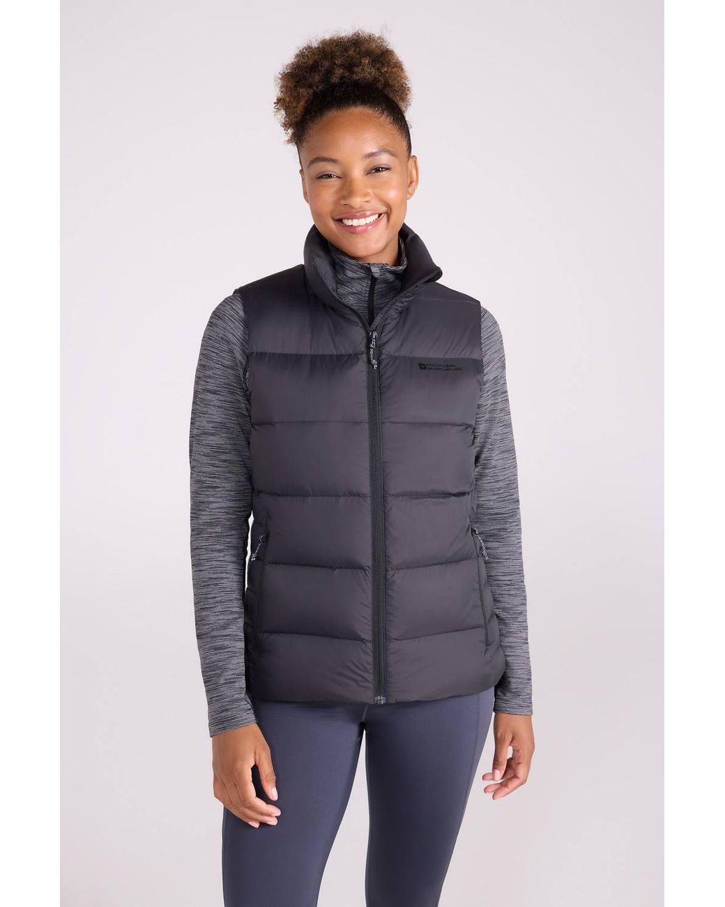 Mountain Warehouse Blue 'Stratus' Water Resistant Warm Down Filled Packable Lightweight Gilet