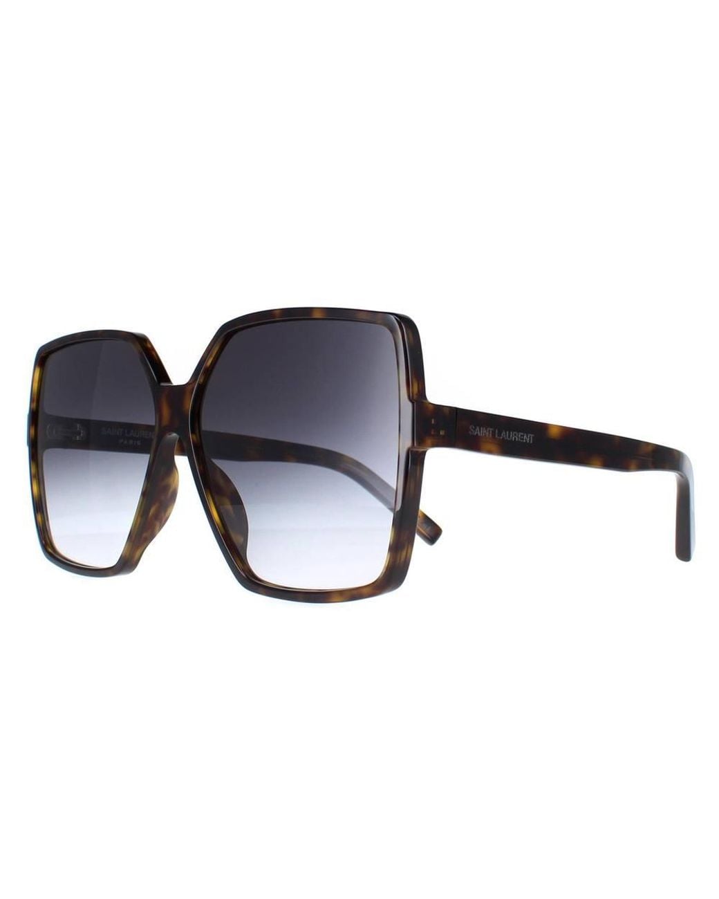Saint Laurent Black Square Havana Gradient Sl 232-Betty