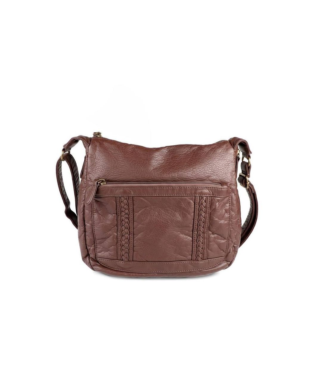 Pavers Brown Cross Body Bag