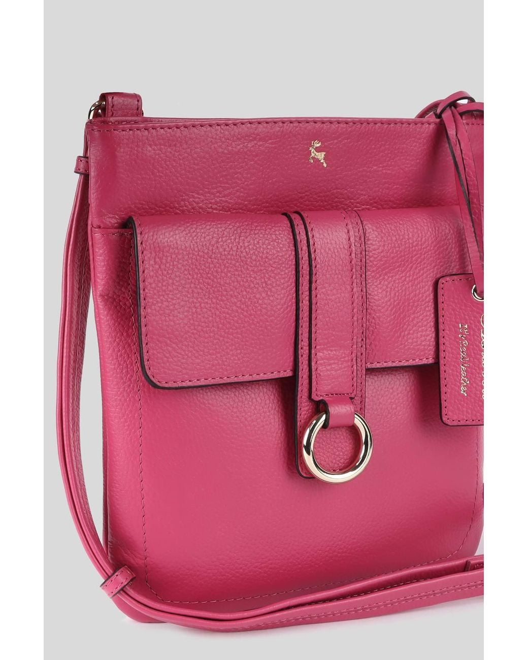 Ashwood Leather Pink 'Heaven' Real Leather Cross Body Bag