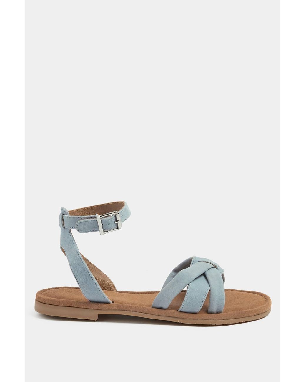 Yours Blue Cross Over Sandals