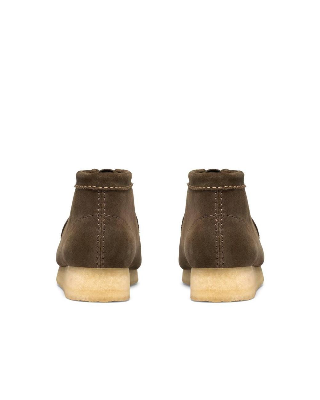 Clarks Brown Wallabee Boot Dark Suede Ankle Boots, Wallabee, Lace Up