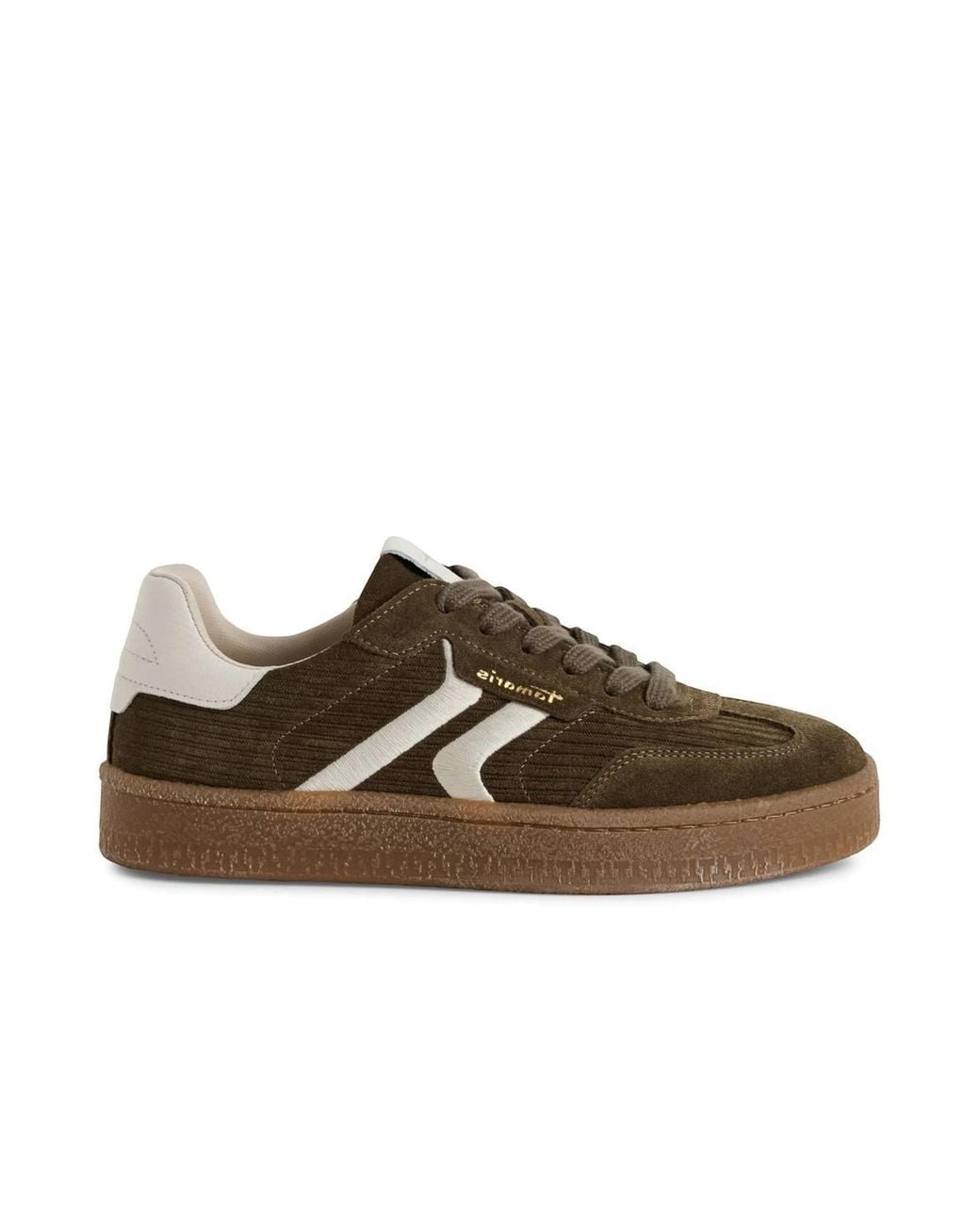 Infinity Leather Brown Tamaris Suede Leather Fashion Lace Up Sneakers